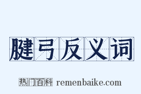 腱弓反义词是什么意思的图片